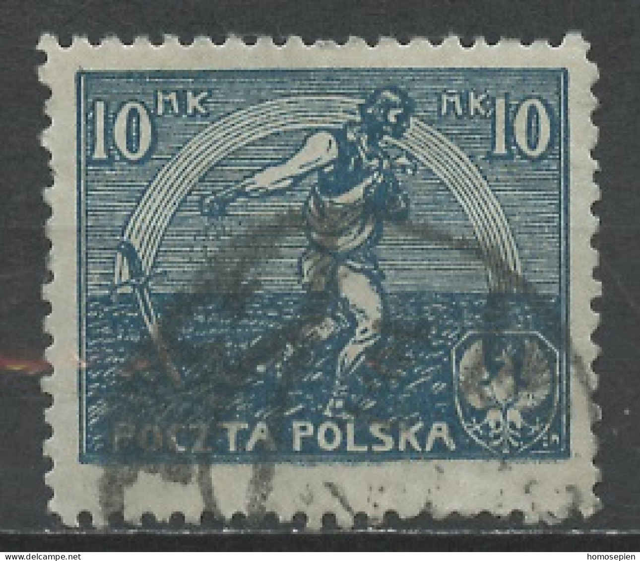 Pologne - Poland - Polen 1921-22 Y&T N°224 - Michel N°158 (o) - 10m Semeur - K11,5 - Used Stamps