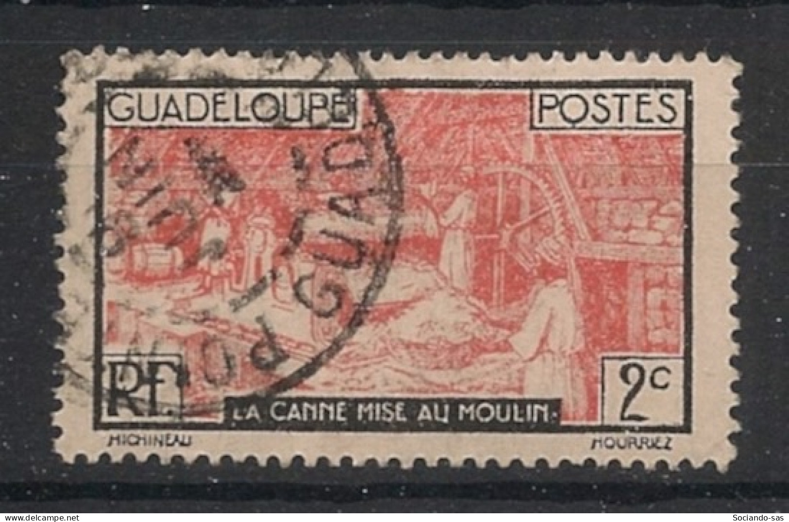 GUADELOUPE - 1928-38 - N°YT. 100 - Canne à Sucre 2c - Oblitéré / Used - Used Stamps