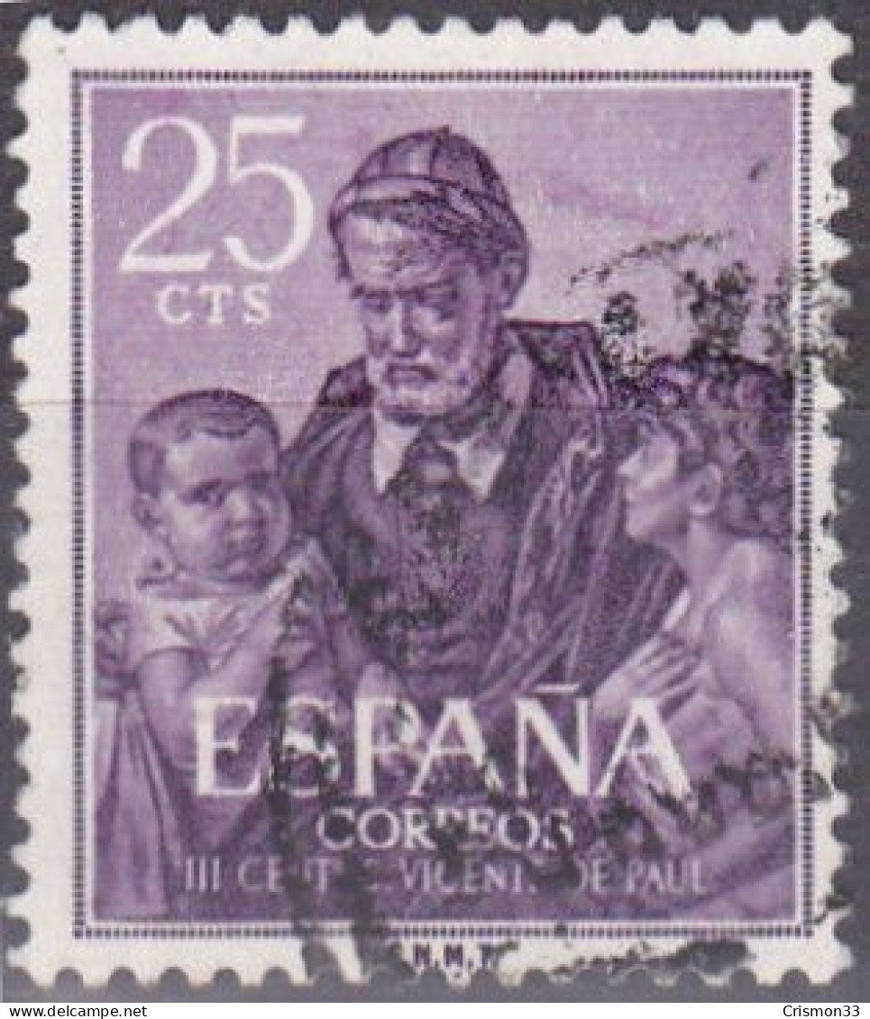 1960 - ESPAÑA - III CENTENARIO DE LA MUERTE DE SAN VICENTE FERRER - EDIFIL 1296 - Oblitérés