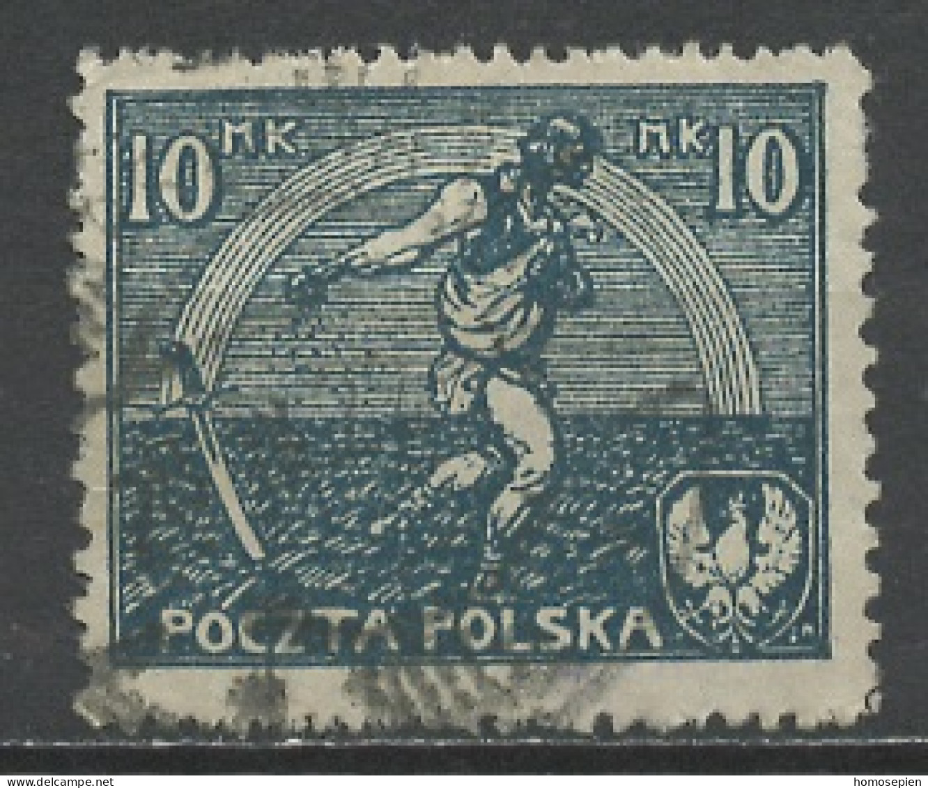 Pologne - Poland - Polen 1921-22 Y&T N°224 - Michel N°158 (o) - 10m Semeur - K13,5 - Oblitérés