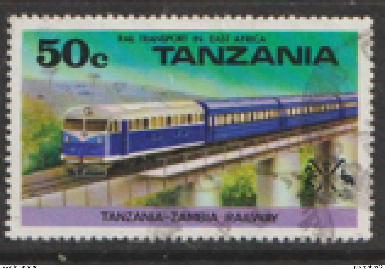 Tanzania   1976   SG 187  Railways  Fine Used - Tanzanie (1964-...)