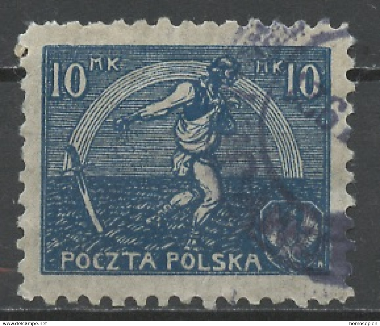 Pologne - Poland - Polen 1921-22 Y&T N°224a - Michel N°158 (o) - 10m Semeur - K9,5 - Usados