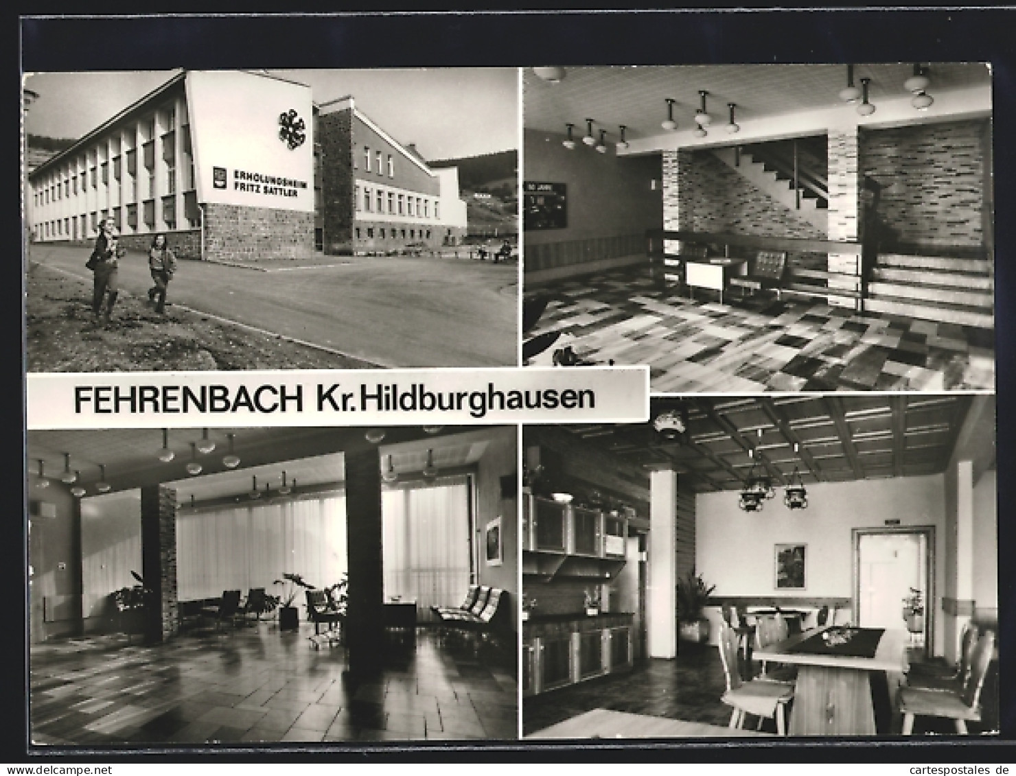 AK Fehrenbach /Kr. Hildburghausen, Gaststätte Und FDGB-Erholungsheim Fritz Sattler  - Hildburghausen