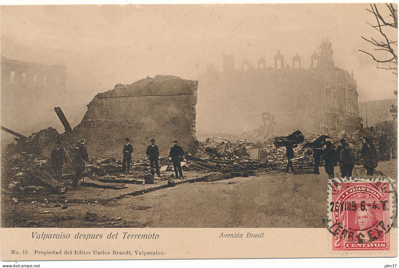 VALPARAISO  Despues Del Terremoto - Avenida Brasil - Chile