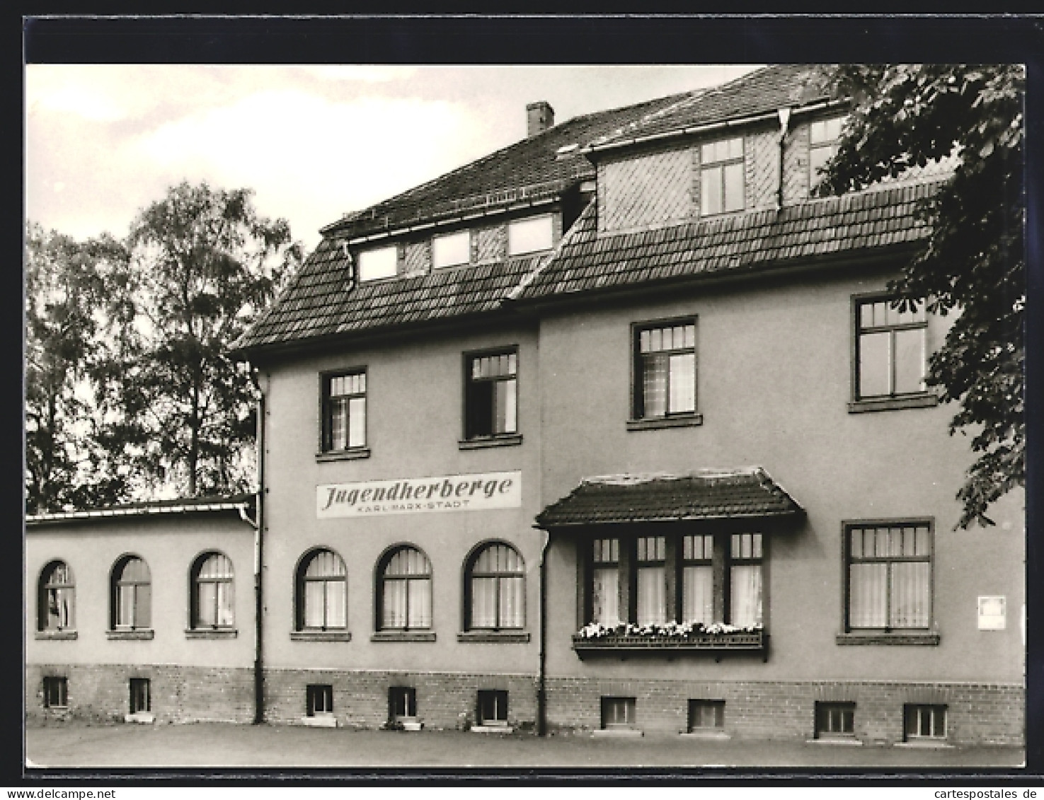 AK Karl-Marx-Stadt, Jugendherberge Erich Steinfurth, Augustusburger Strasse 369  - Augustusburg