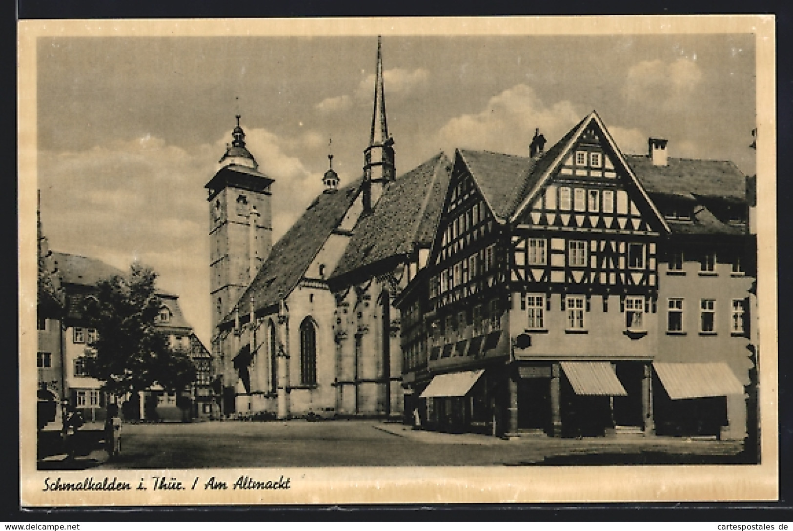 AK Schmalkalden /Th., Partie Am Altmarkt  - Schmalkalden