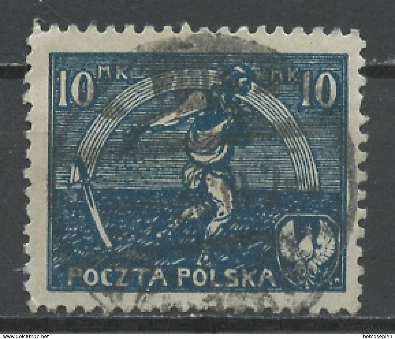 Pologne - Poland - Polen 1921-22 Y&T N°224a - Michel N°158 (o) - 10m Semeur - K11,5 - Used Stamps