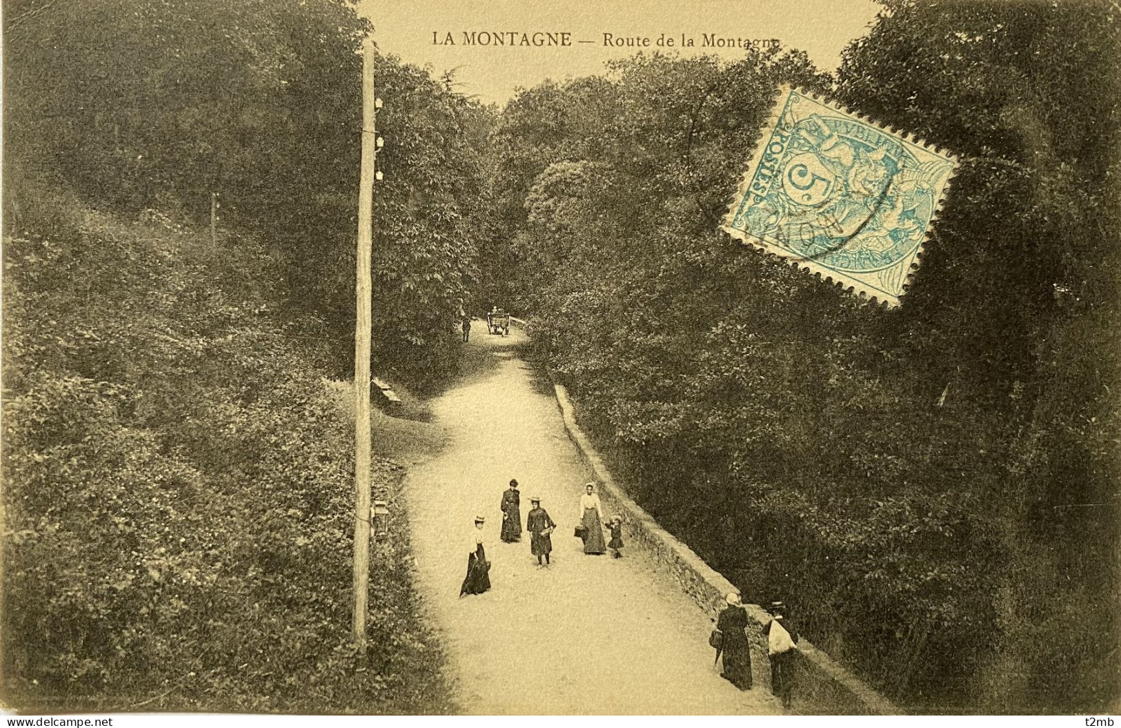 CPA (Loire Atlantique). LA MONTAGNE. Route De La Montagne - La Montagne