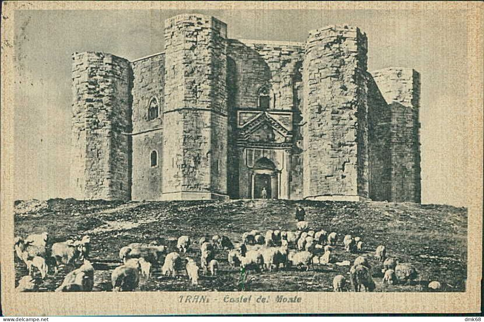 TRANI - CASTEL DEL MONTE - EDIZIONE SCOCCIMARRO - SPEDITA 1942 (20835) - Trani