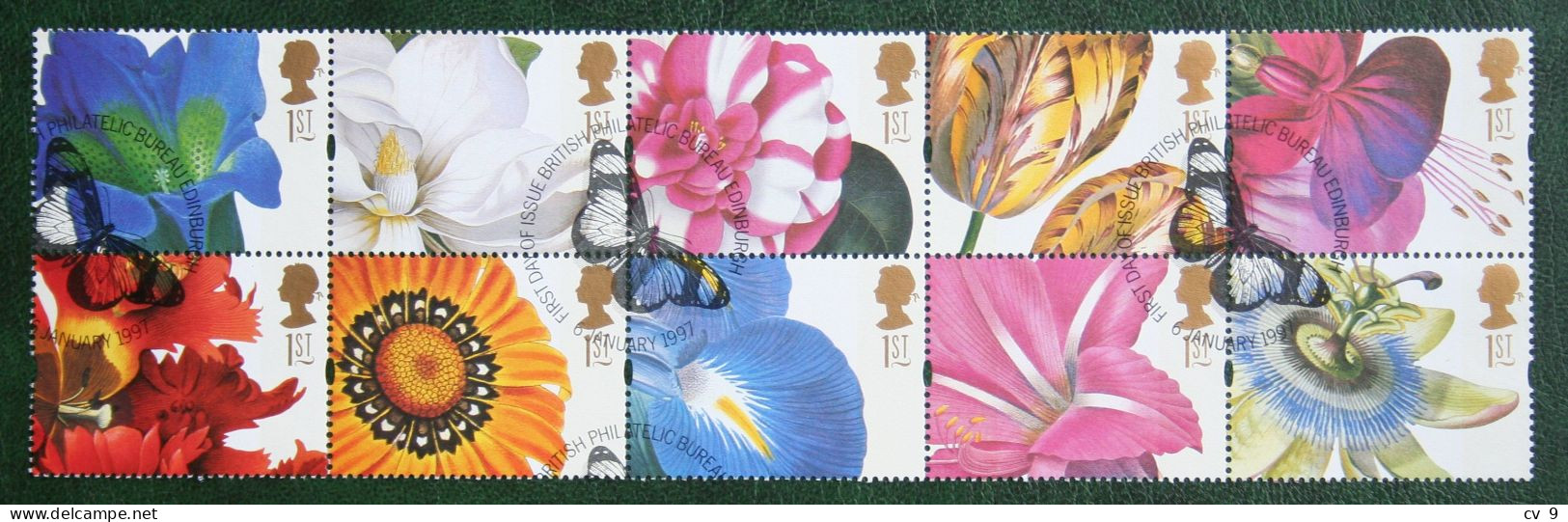 Greetings Stamps Flora Flowers Fleurs (Mi 1667-1676 1997 Used Gebruikt Oblitere ENGLAND GRANDE-BRETAGNE GB GREAT BRITAIN - Used Stamps