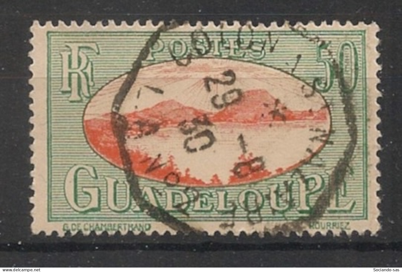 GUADELOUPE - 1928-38 - N°YT. 110 - Rade Des Saintes 50c - Oblitéré "Colon à Bordeaux" / Used - Oblitérés