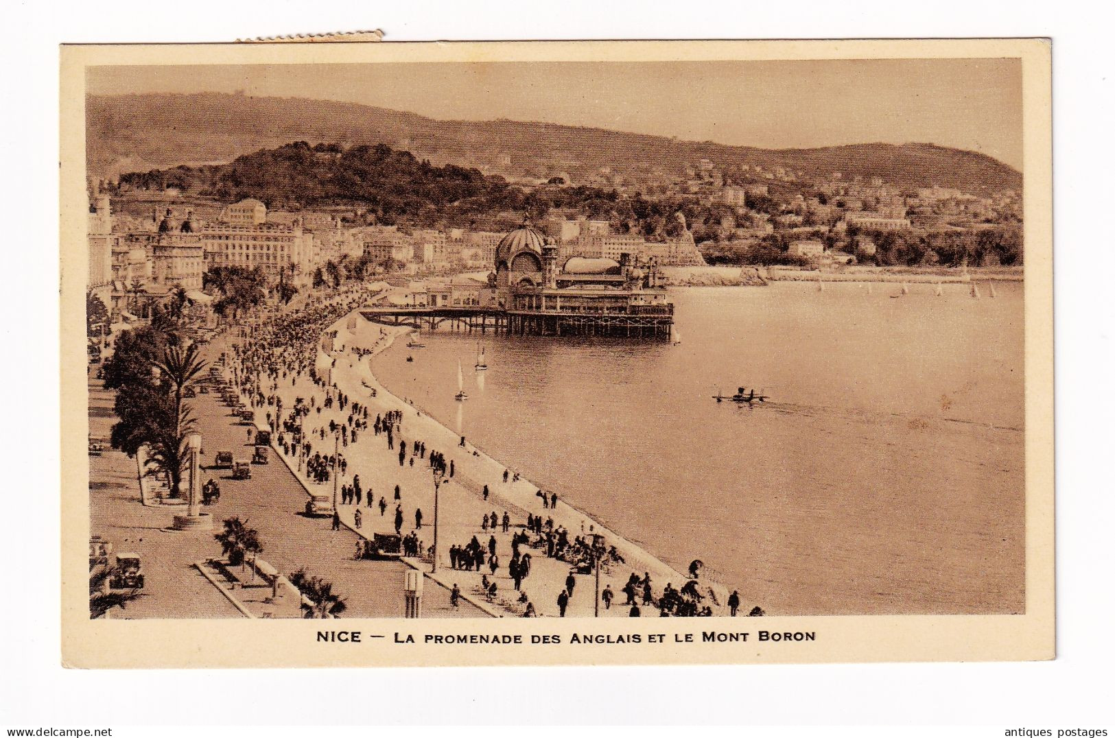 Monaco Monte Carlo 1938 Carte Postale Photo Nice Promenade Des Anglais  Bruxelles Belgique - Lettres & Documents