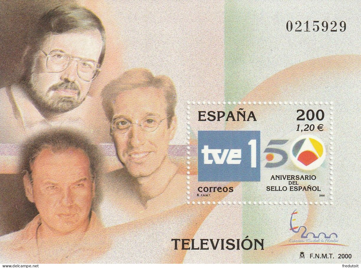 ESPAGNE - BLOC N°94 ** (2000) Télévision - Blocs & Feuillets
