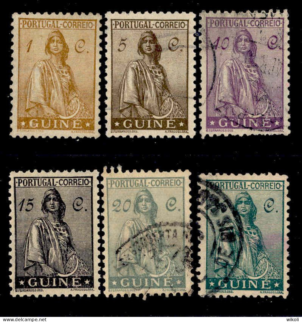 ! ! Portuguese Guinea - 1933 Ceres 1c To 35c - Af. 204 To 209 - Used - Portugiesisch-Guinea