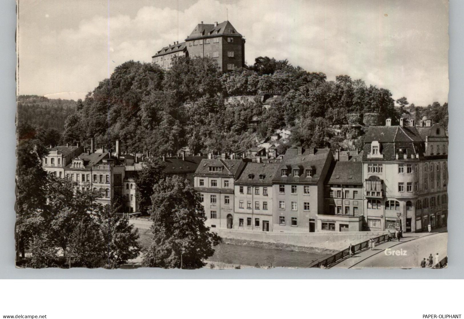 0-6600 GREIZ, Blick über Die Weisse Elster Auf Das Schloß, 1959 - Greiz