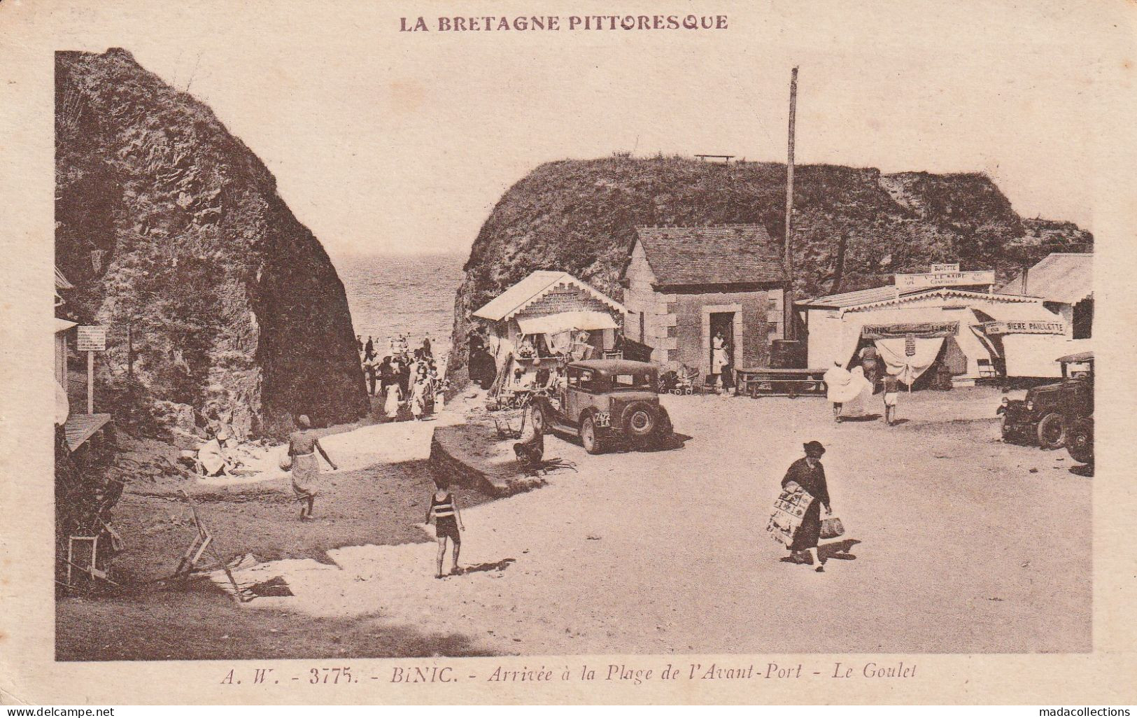 Binic (22 - Côtes D'Armor) Arrivée à La Plage De L'Avant Port - Le Goulet - Binic