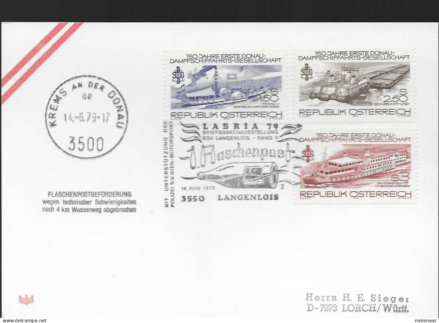 Postzegels > Europa > Oostenrijk > 1945-.... 2de Republiek > 1971-1980 > Kaart Uit 1979 Mat 1 Postzegel (17747) - Cartas & Documentos