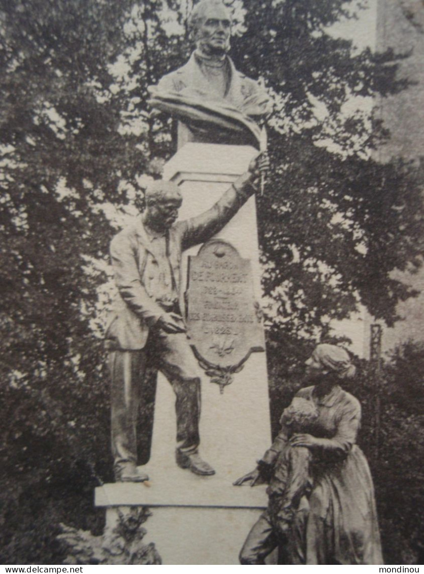 Cpa FREVENT Le Monument Du Baron F.L. De Fourment, Adressée à Saint-Pol-sur-Ternoise - Other & Unclassified