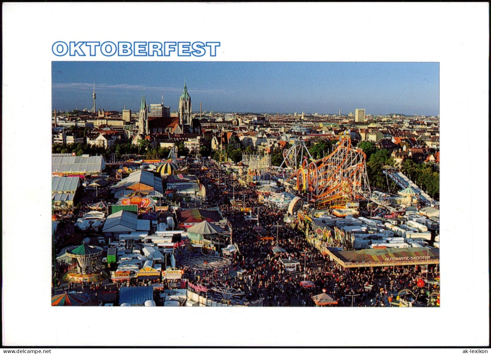 Ansichtskarte München Blick über Das Oktoberfest 2003 - Muenchen