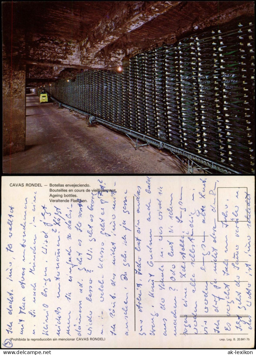 Postales .Spanien Cavas Rondell Veraltete Flaschen Riesenlager 1975 - Sonstige & Ohne Zuordnung