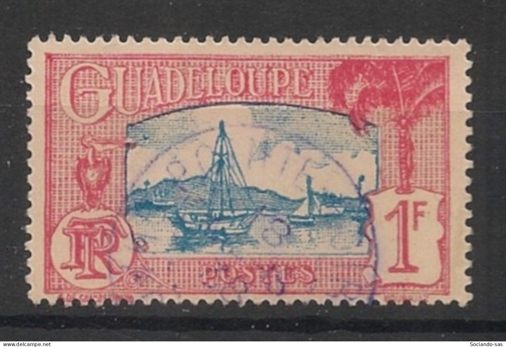GUADELOUPE - 1928-38 - N°YT. 114 - Pointe-à-Pitre 1f - Oblitéré / Used - Used Stamps