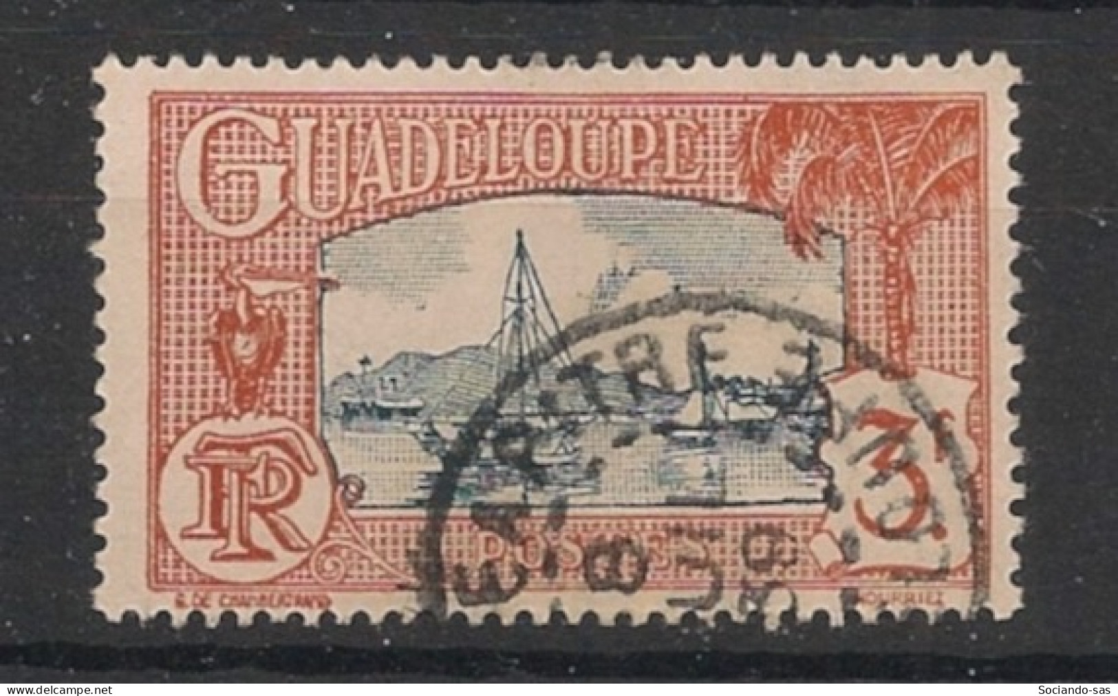 GUADELOUPE - 1928-38 - N°YT. 119 - Pointe-à-Pitre 3f - Oblitéré / Used - Oblitérés