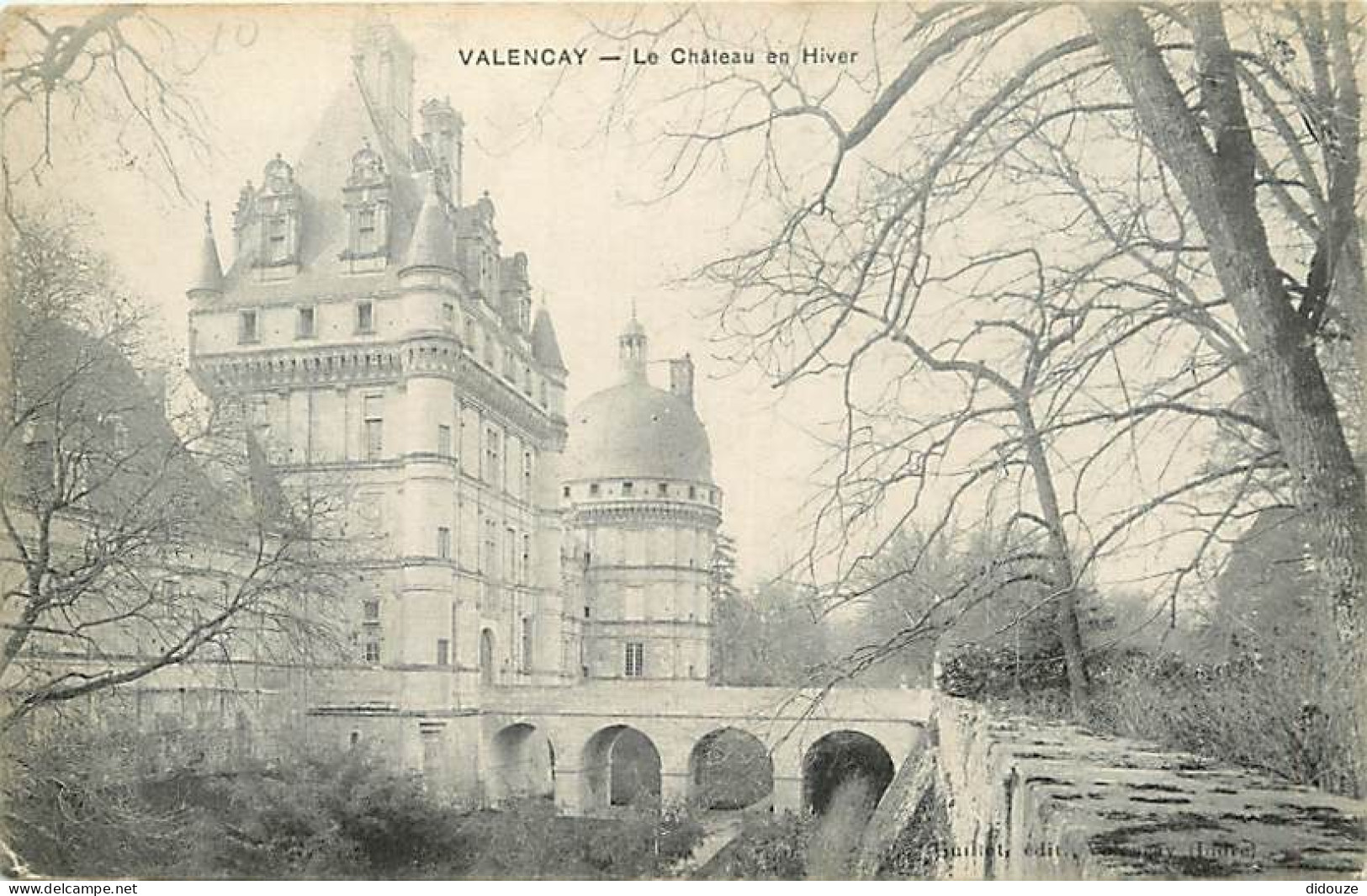 36 - Valençay - Le Château - En Hiver - Voyagée En 1914 - Etat Léger Pli Visible - CPA - Voir Scans Recto-Verso - Other & Unclassified