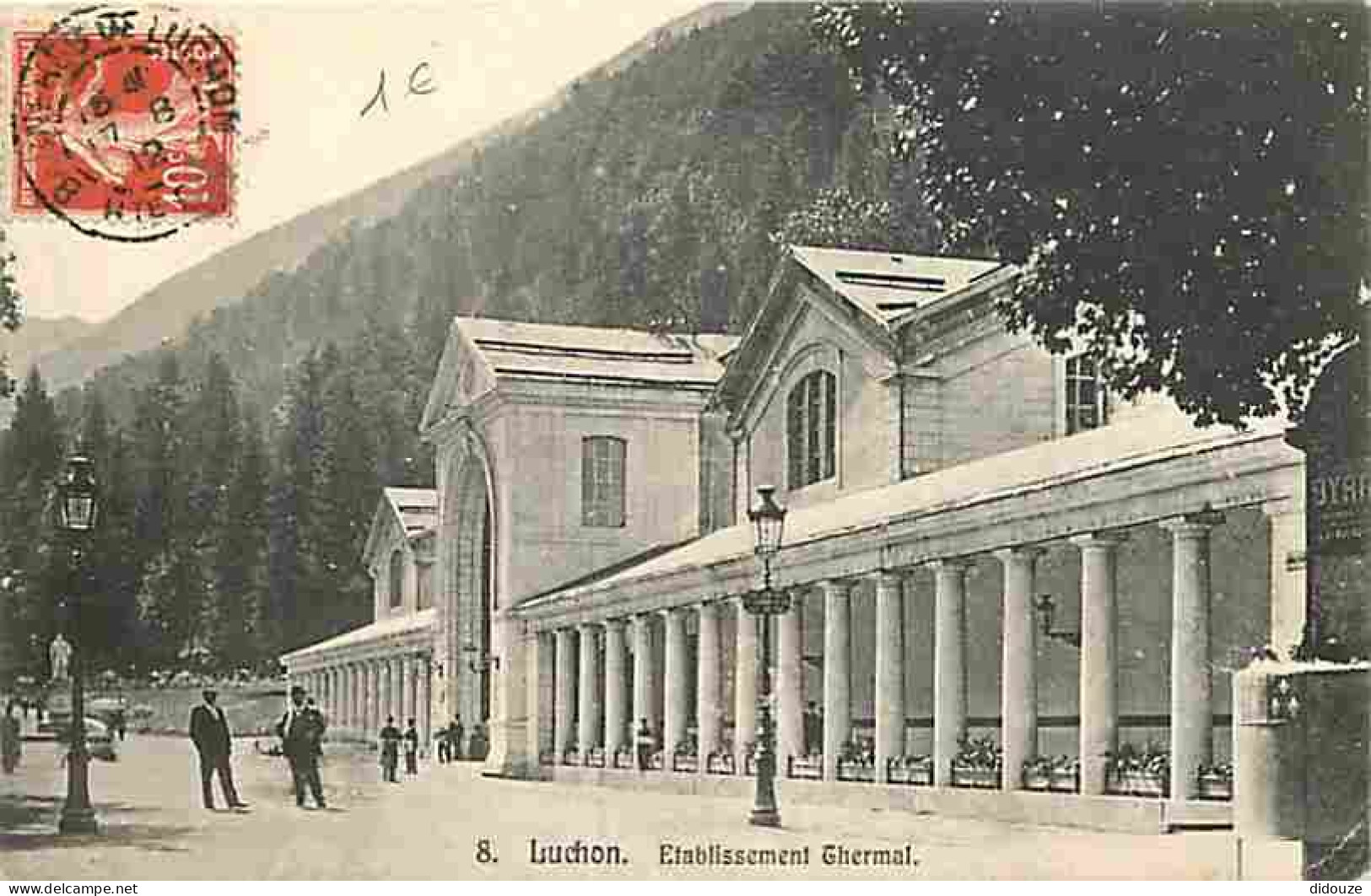 31 - Luchon - Etablissement Thermal - Animée - Oblitération Ronde De 1912 - Correspondance - Etat Léger Pli Visible - CP - Luchon