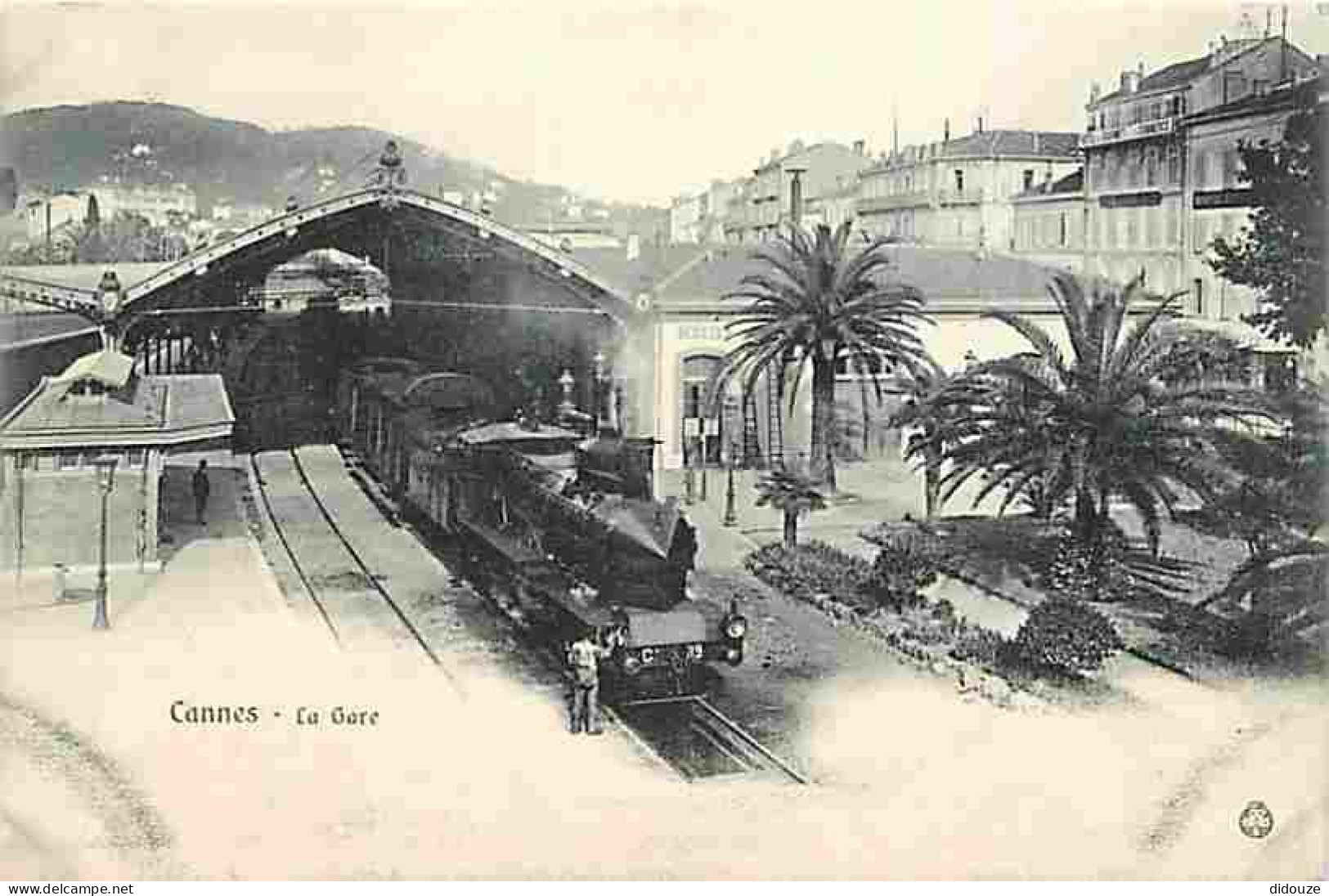 06 - Cannes - La Gare - Animée - Train - CPA - Voir Scans Recto-Verso - Cannes