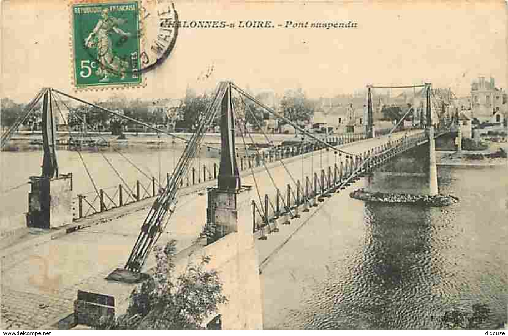 49 - Chalonnes Sur Loire - Pont Suspendu - CPA - Voir Scans Recto-Verso - Chalonnes Sur Loire