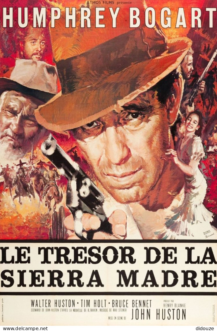 Cinema - Le Trésor De La Sierra Madre - Humphrey Bogart - Illustration Vintage - Affiche De Film - CPM - Carte Neuve - V - Posters On Cards