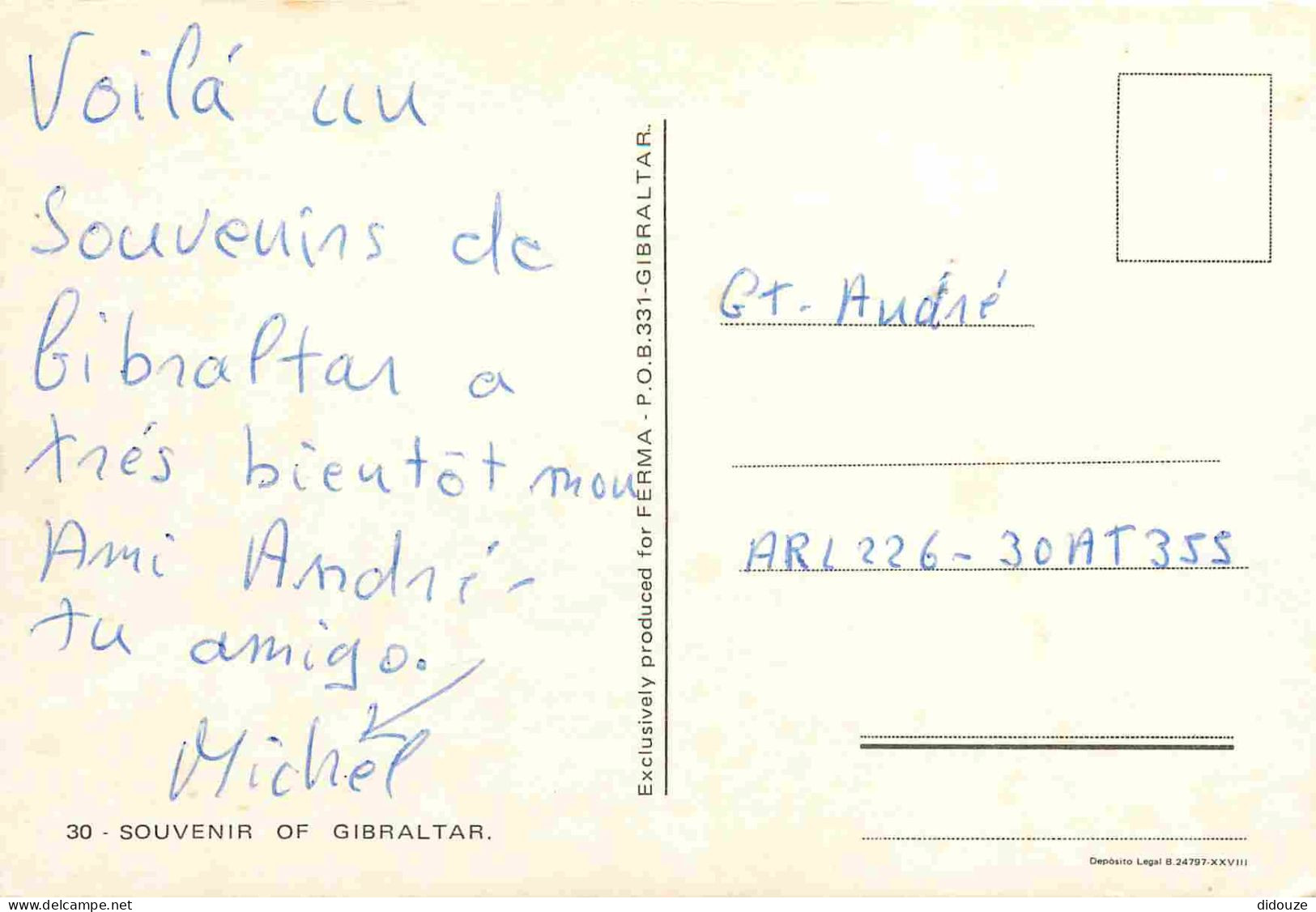 Gibraltar - Multivues - Singes - CPM - Voir Scans Recto-Verso - Gibraltar