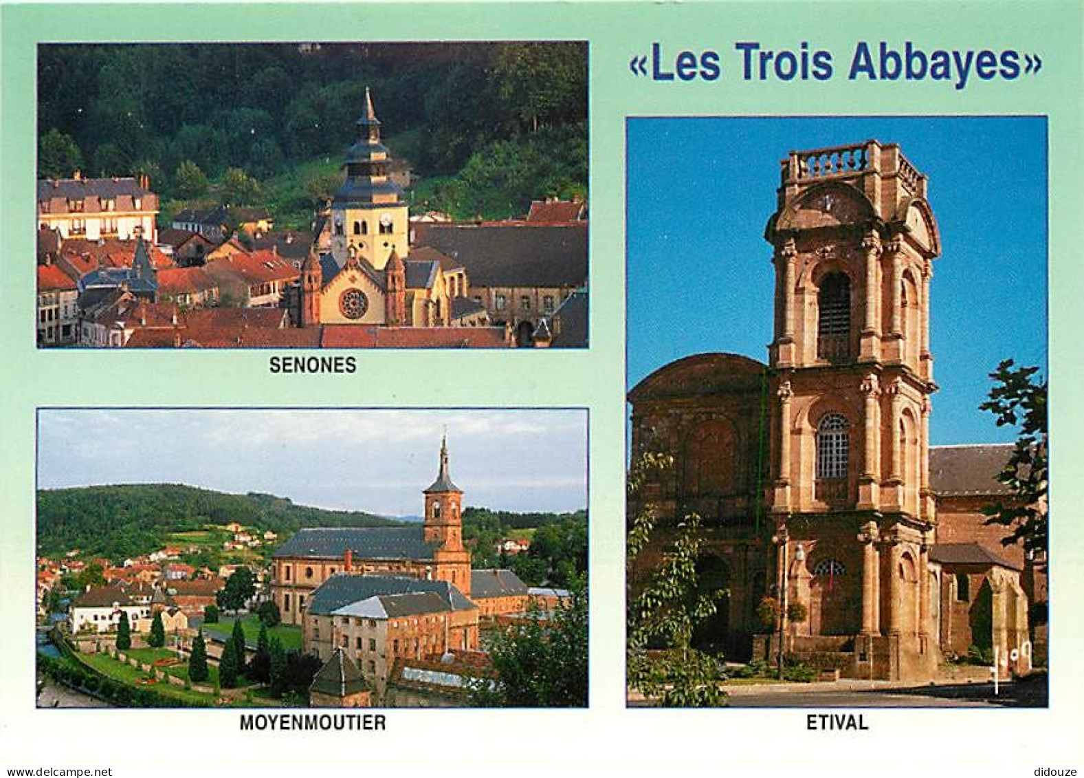 88 - Vosges - Les Trois Abbayes - Senones - Mouyenmoutier - Etival - Multivues - Carte Neuve - CPM - Voir Scans Recto-Ve - Other & Unclassified