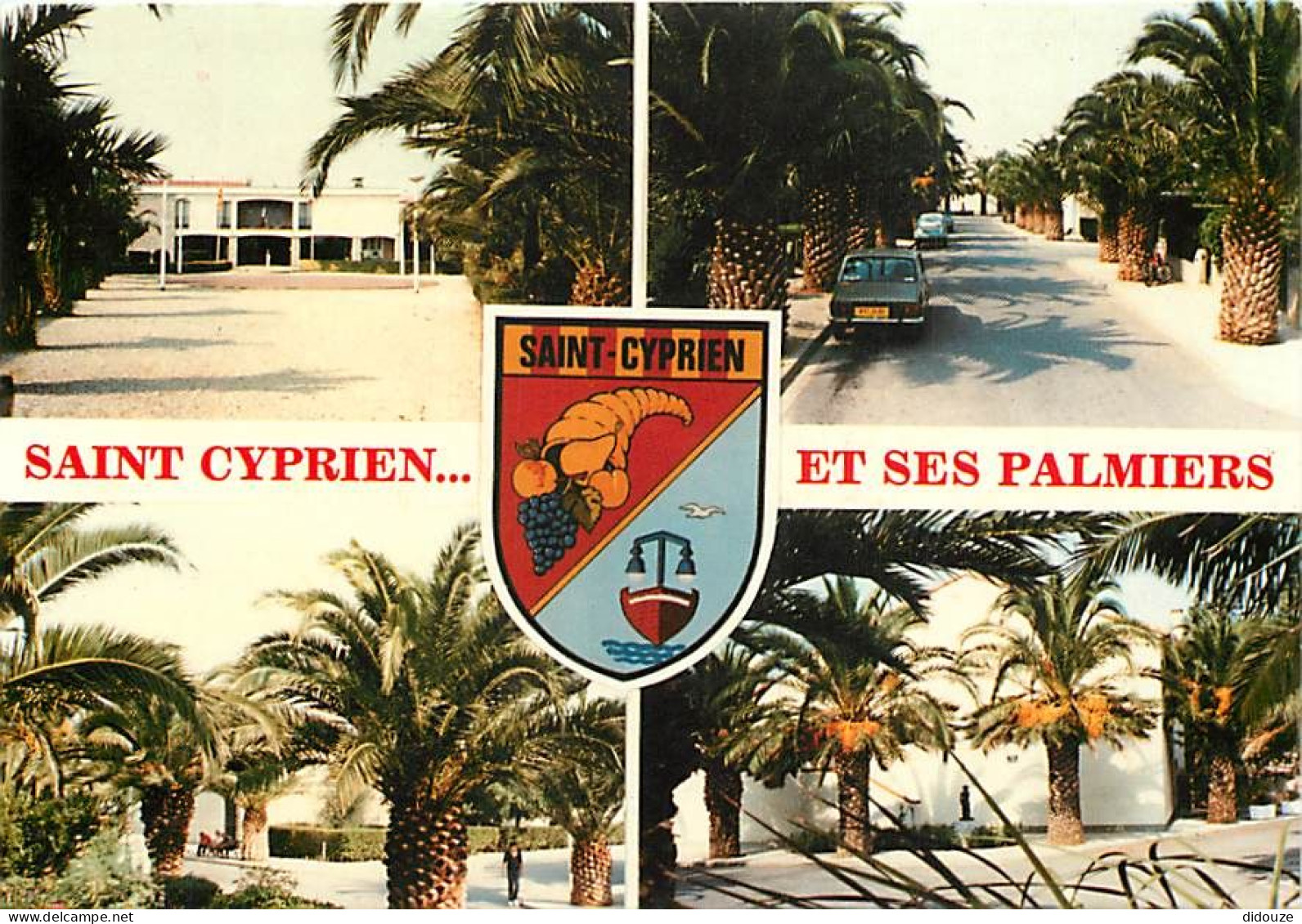 66 - Saint Cyprien - Multivues - Automobiles - Blasons - CPM - Voir Scans Recto-Verso - Saint Cyprien