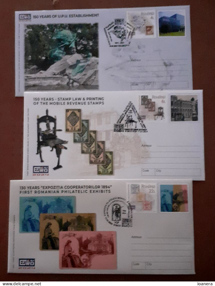 Romania 2024 - EFIRO 2024 Philatelic Axhibition Bucharest,special Covers First Day - Covers & Documents