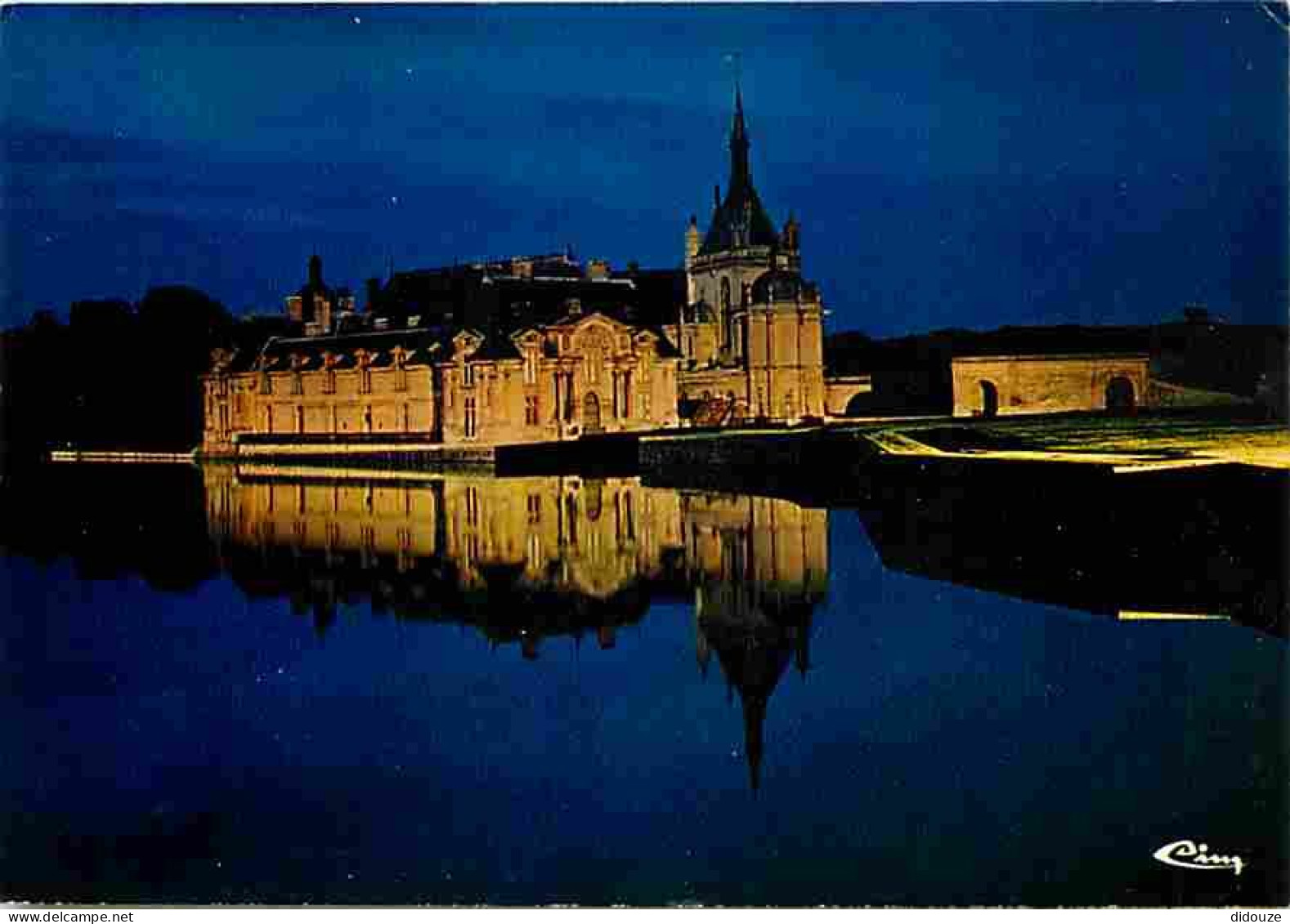 60 - Chantilly - Le Château - Vue De Nuit - CPM - Voir Scans Recto-Verso - Chantilly