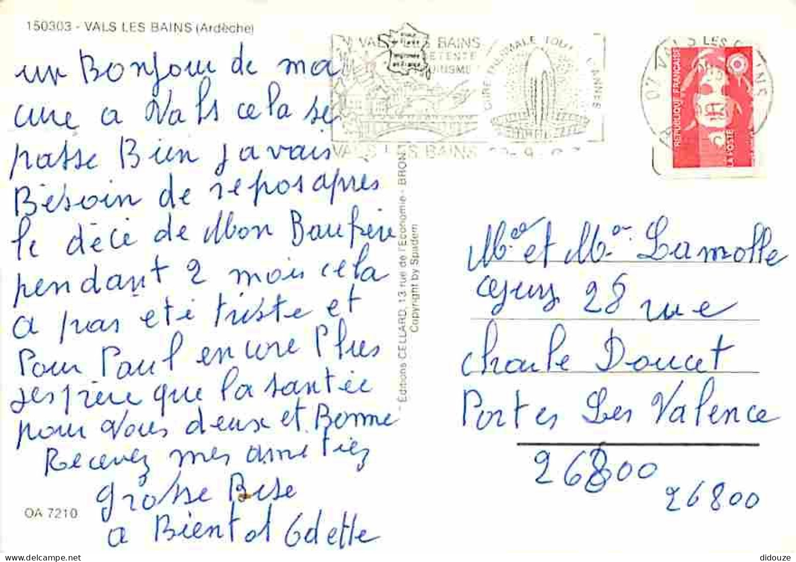 07 - Vals Les Bains - Multivues - Mini Golf - Flamme Postale - CPM - Voir Scans Recto-Verso - Vals Les Bains