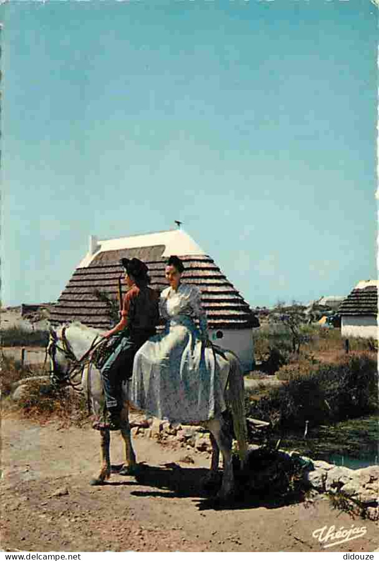 Animaux - Chevaux - Camargue - Mireille Et Vincent Arrivent à La Cabane Du Gardian - CPM - Voir Scans Recto-Verso - Horses