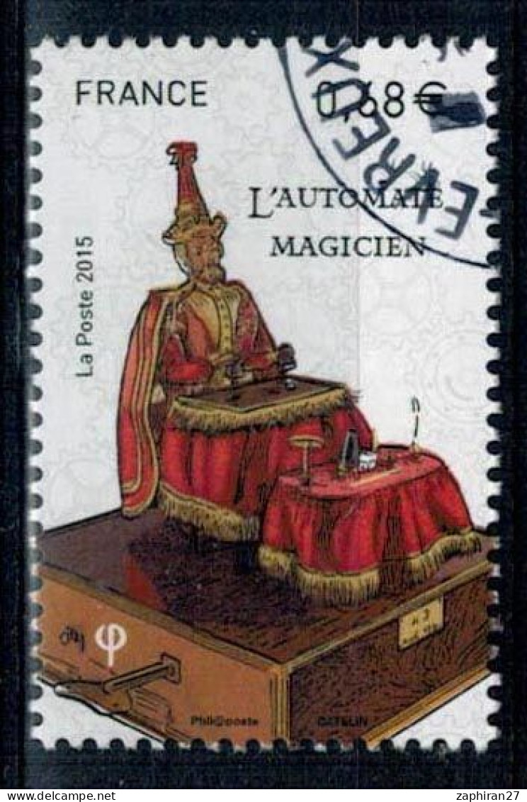 2015 N 4995 AUTOMATE MAGICIEN : BOITE A MUSIQUE OBLITERE CACHET ROND  #234# - Used Stamps