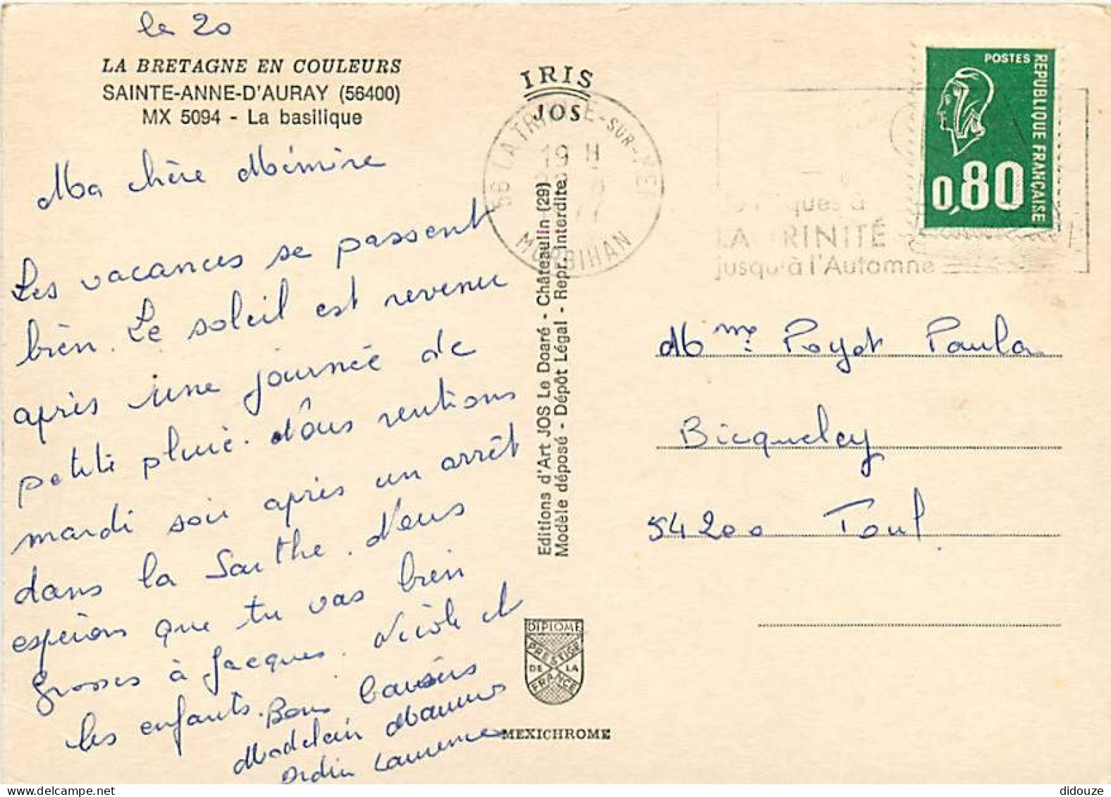 56 - Sainte Anne D'Auray - CPM - Voir Scans Recto-Verso - Sainte Anne D'Auray