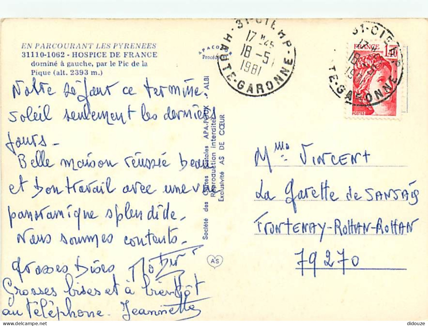 31 - Hospice De France - CPM - Voir Scans Recto-Verso - Other & Unclassified