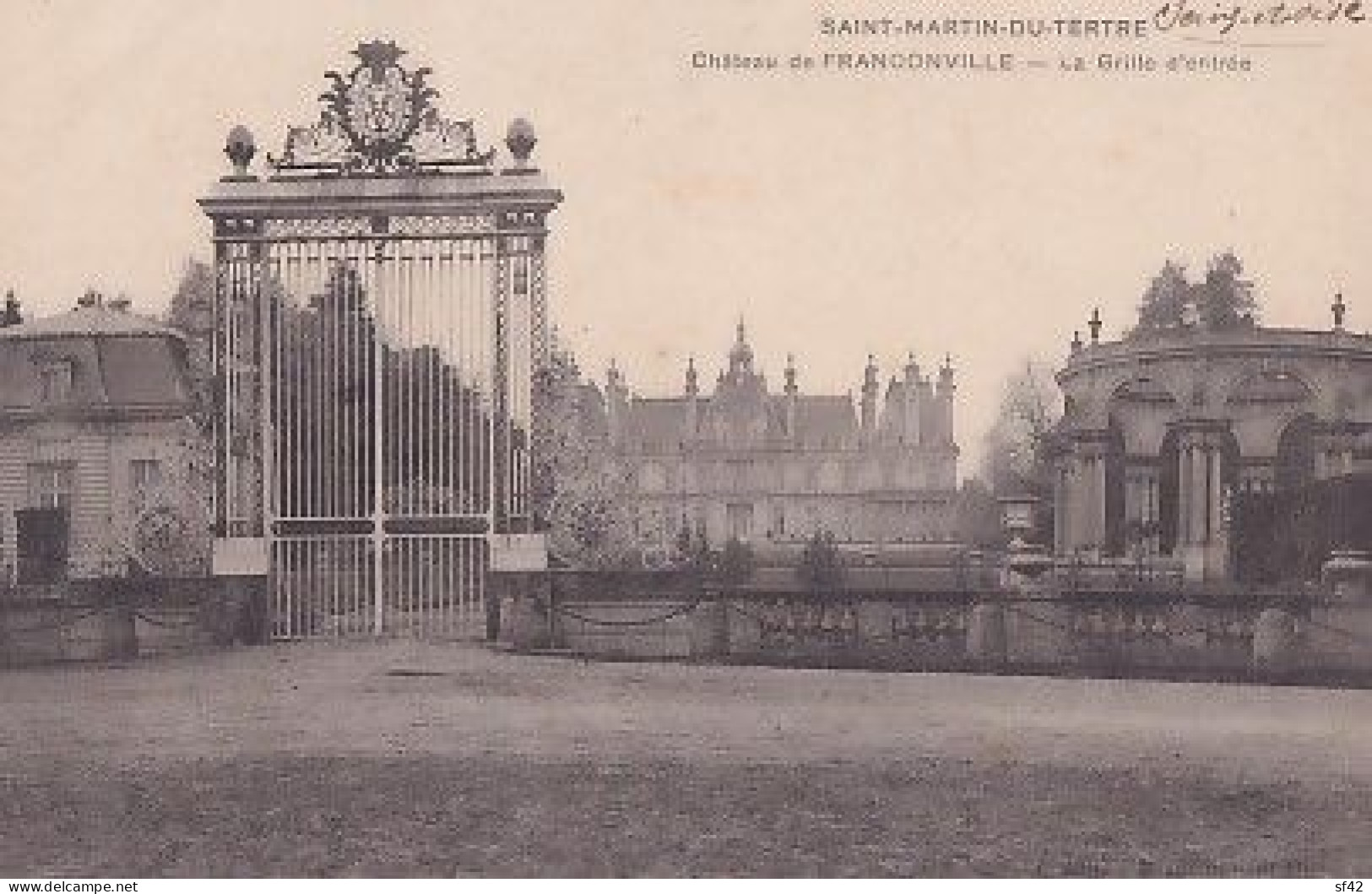SAINT MARTIN DU TERTRE                         Chateau De Franconville .  La Grille D Entrée - Saint-Martin-du-Tertre