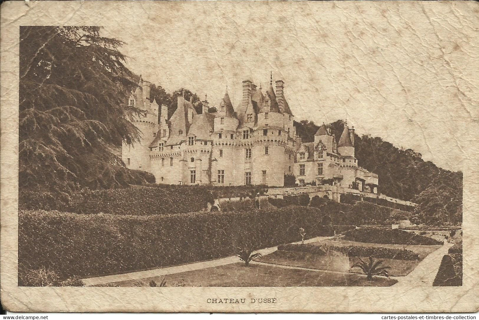 CHATEAU D'USSE , Carte Des Chemins De Fer De Paris à Orléans , 1928 , Voir Scans , µ - Autres & Non Classés