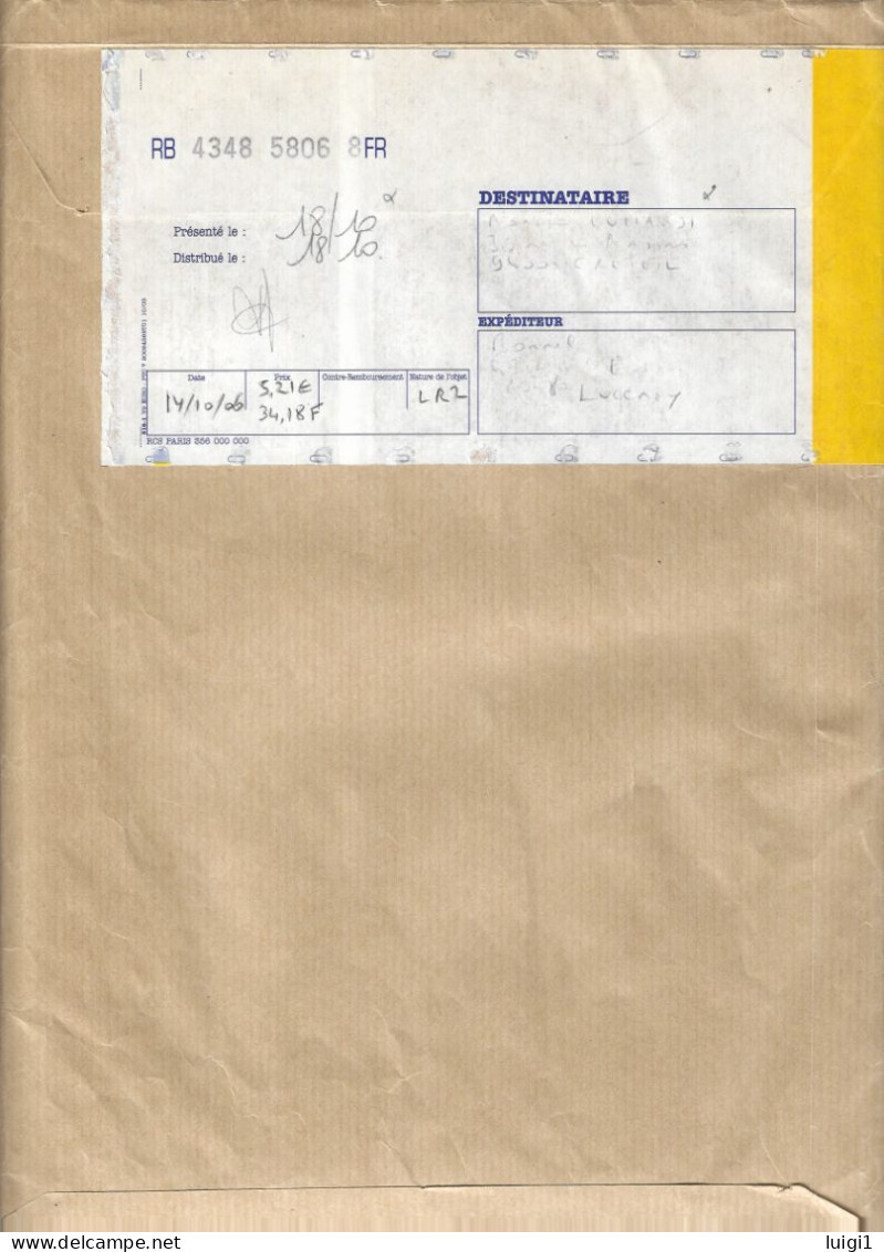 FRANCE 1971-1982/83 - Lettre Recommandée LR2 + AR - Y&T PREO N°133-174/181. Affranchissement "insolite" Du 14-10-2006.. - Covers & Documents
