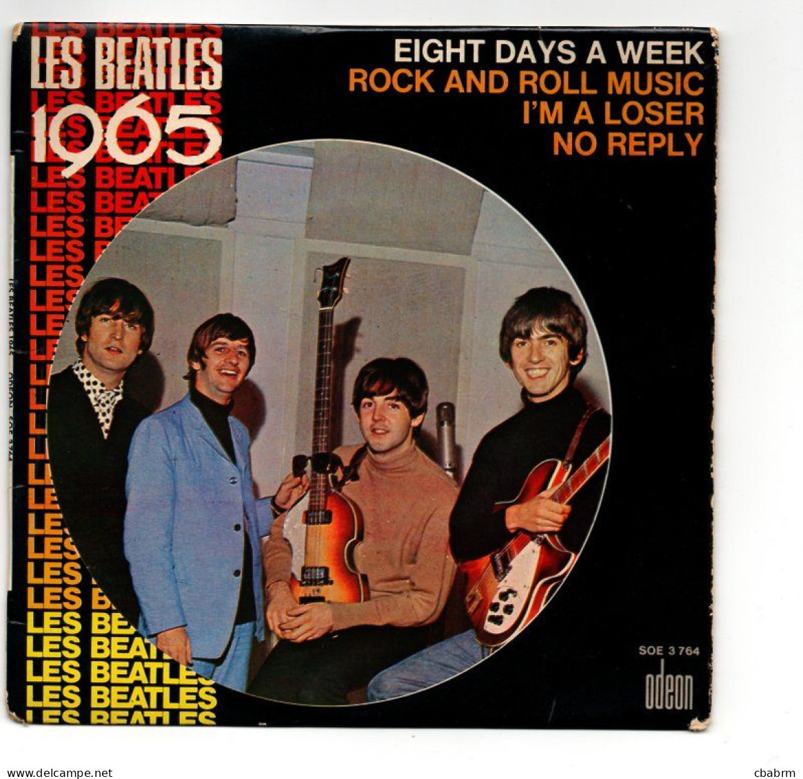 EP 45 TOURS THE BEATLES EIGHT DAYS A WEEK FRANCE 1965 LABEL ORANGE SOE 3764 - 7" - Rock