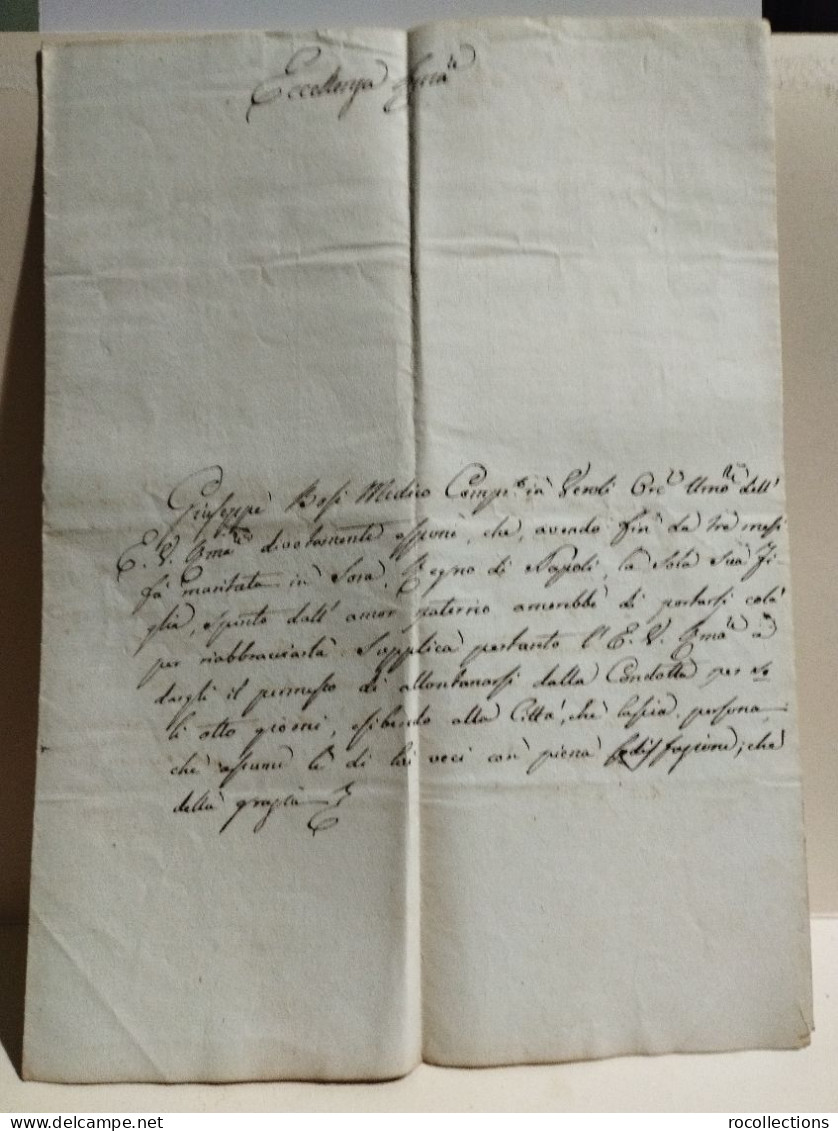Italy Old Letter. Italia Lettera Medico Di Veroli A Conte Savelli Delegato Apostolico Frosinone 1835 - Non Classés