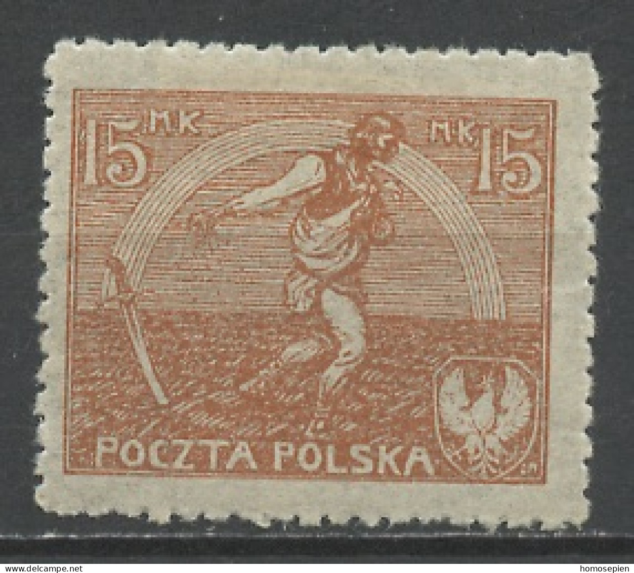 Pologne - Poland - Polen 1921-22 Y&T N°225 - Michel N°159 * - 15m Semeur - Neufs