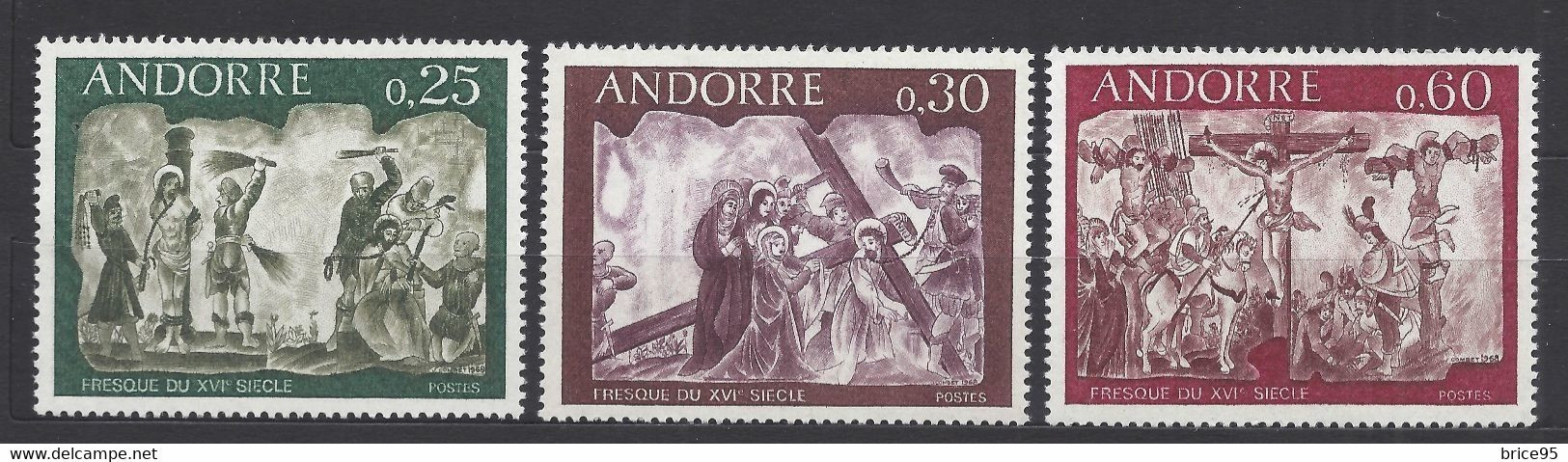 Andorre Français - YT N° 191 à 193 ** - Neuf Sans Charnière - 1968 - Ungebraucht
