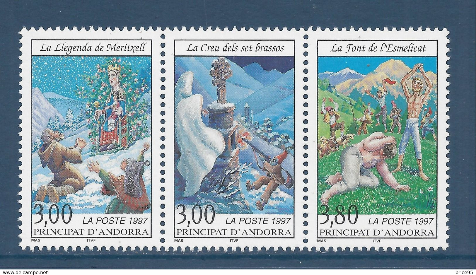 Andorre Français - YT N° 495A - YT N° 493 à 495 ** - Neuf Sans Charnière - 1997 - Nuovi