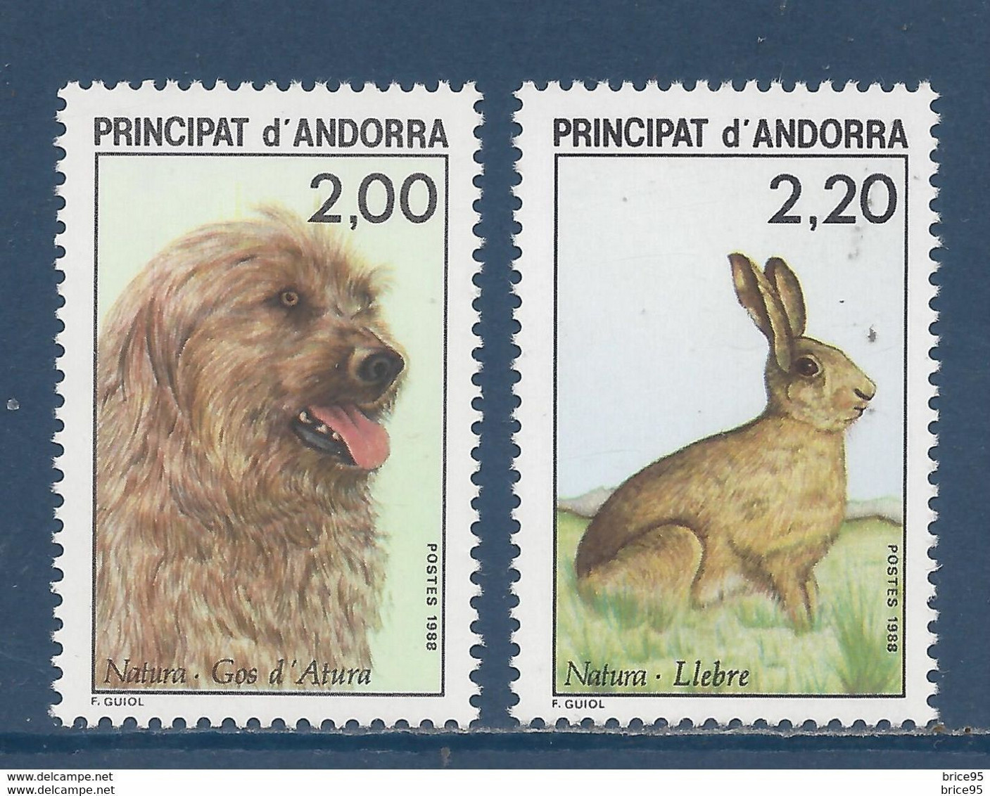 Andorre Français - YT N° 373 Et 374 ** - Neuf Sans Charnière - 1988 - Unused Stamps